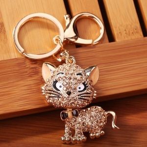 🆕NWT Kitty Rhinestone Keychain  🐱 🐈